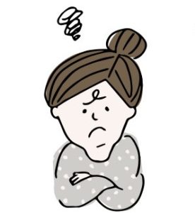 困っている女性